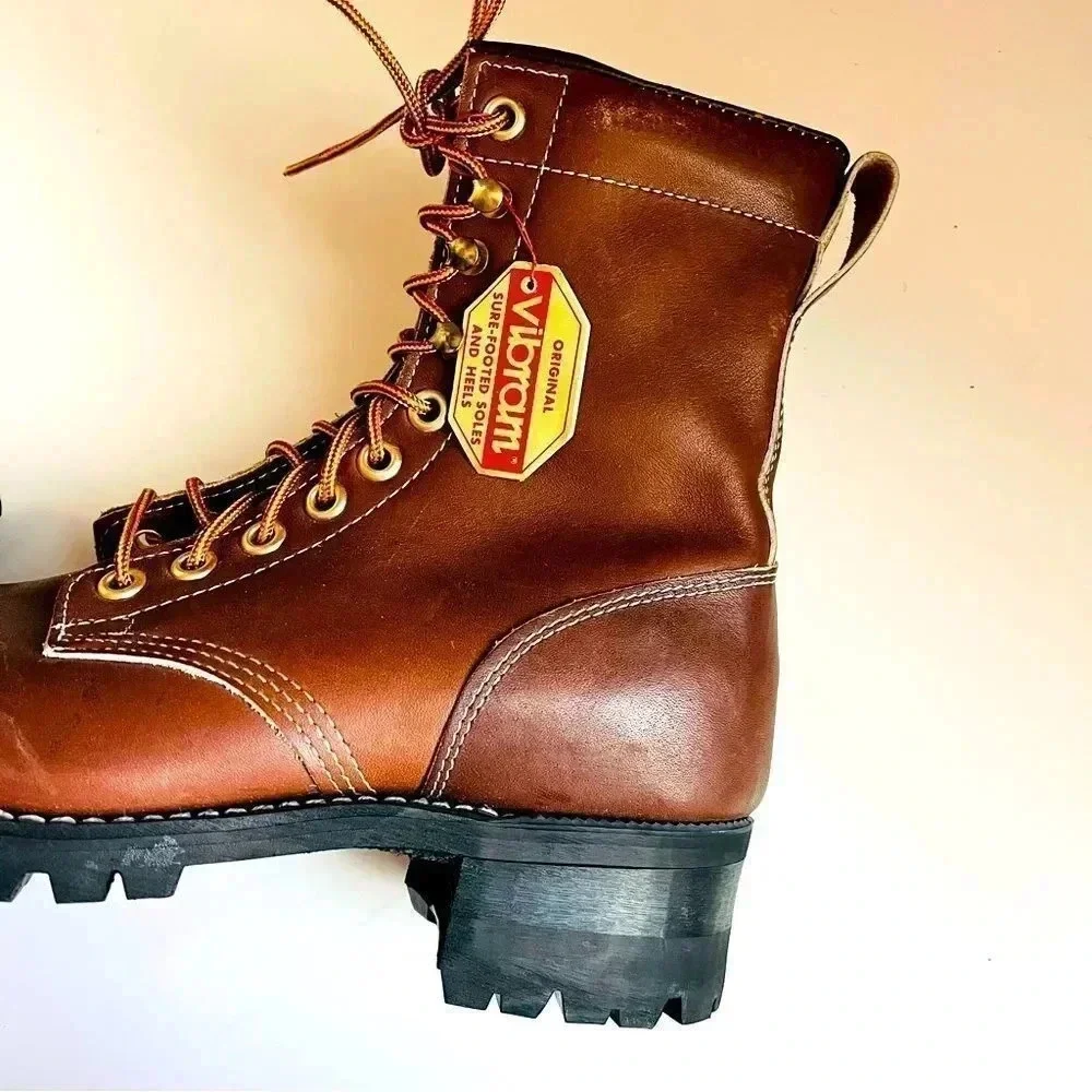 NWT Vintage The Gorilla Shoe Vibram Leather Boots - Picture 7 of 11